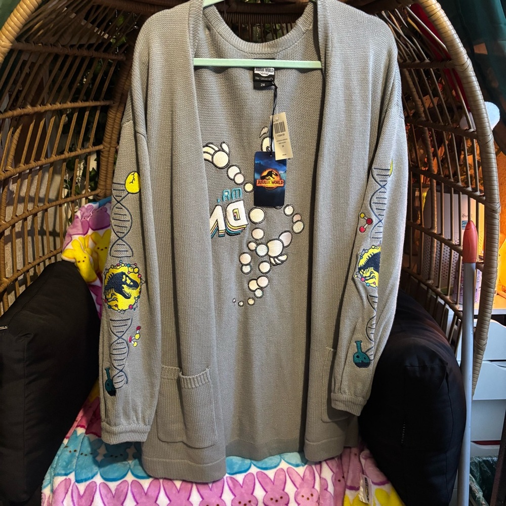 Jurassic world DNA cardigan